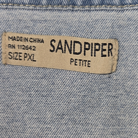 Sandpiper Petite XL Embroidered Jean Jacket - Picture 4 of 10